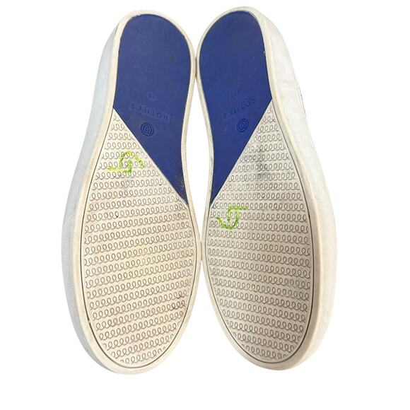 Rothys The Original Slip On City Sneakers Maritime Blue Tiger Print Retired 10‎ - Picture 11 of 12